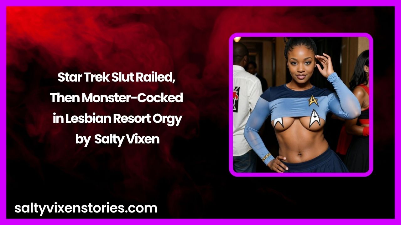 Star Trek Slut Railed, Then Monster-Cocked in Lesbian Resort Orgy